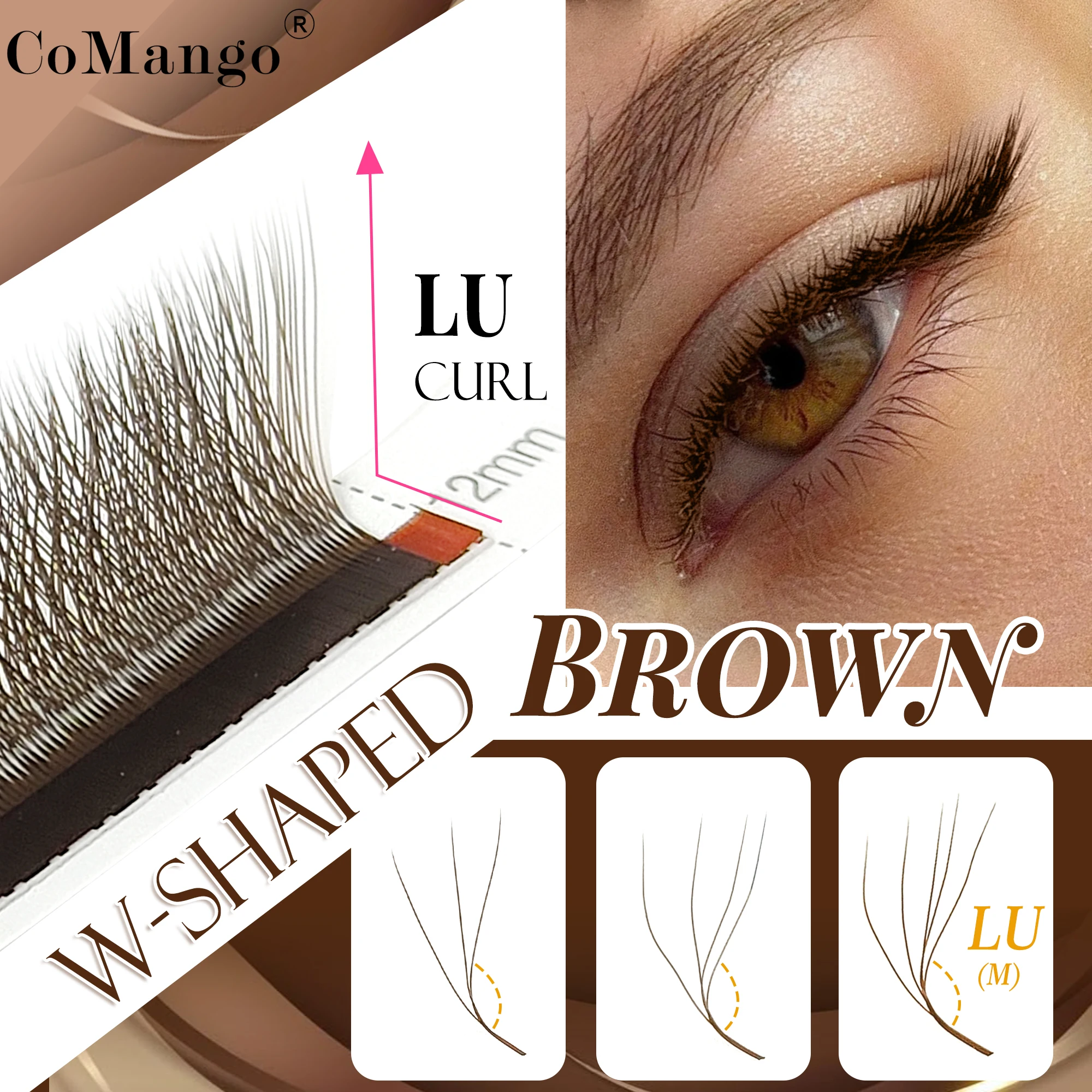 коричневые ресницы в форме буквы W C/D/LU натуральные индивидуальные ресницы готовые объемные веера искусственные ресницы в стиле W
коричневые ресницы в форме буквы W C/D/LU натуральные индивидуальные ресницы готовые объемные веера искусственные ресницы в стиле W