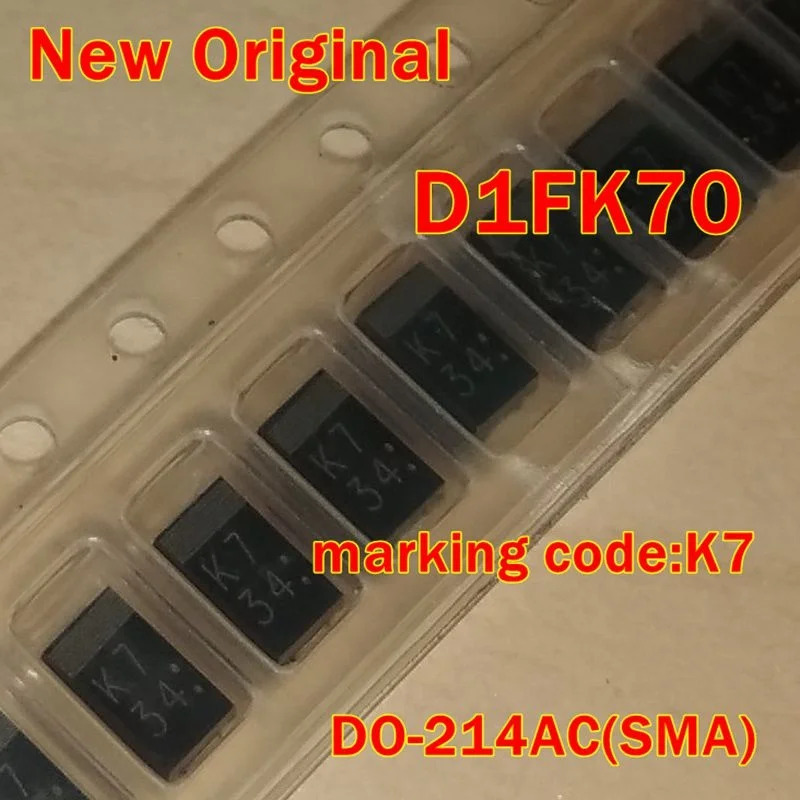 10Pcs to 300Pcs New Original D1Fk70 Do-214Ac(Sma) Marking Code:K7 Super Fast Recovery Diode 700V 0.8A
10Pcs to 300Pcs New Original D1Fk70 Do-214Ac(Sma) Marking Code:K7 Super Fast Recovery Diode 700V 0.8A