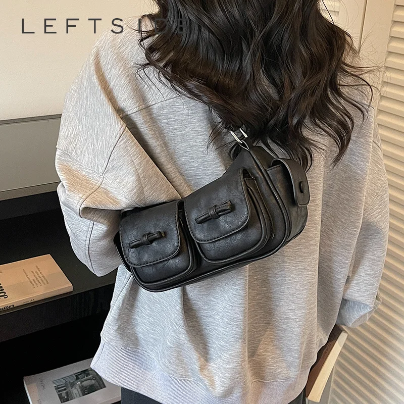 Women Small PU Leather Baguette Bag Retro Solid Color Underarm Shoulder Bags 2026 New Trend Female Simple Handbags and Purses
Women Small PU Leather Baguette Bag Retro Solid Color Underarm Shoulder Bags 2026 New Trend Female Simple Handbags and Purses