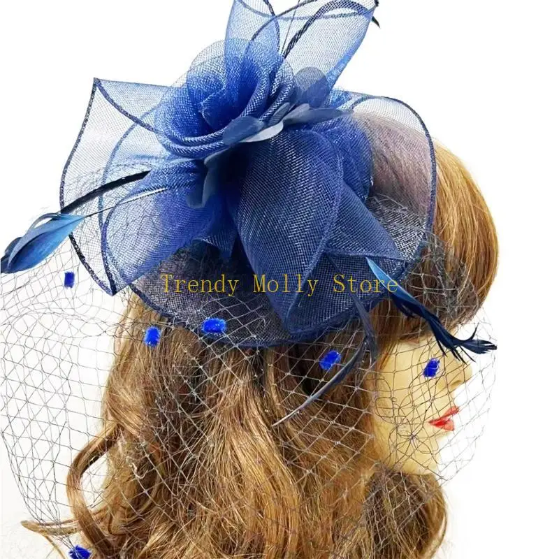 N5KB Vintage Flower Net Fascinator Hat Party Fascinator Hair Clip Church Pillbox Hat Exaggerated Hat Wedding Hat
N5KB Vintage Flower Net Fascinator Hat Party Fascinator Hair Clip Church Pillbox Hat Exaggerated Hat Wedding Hat
