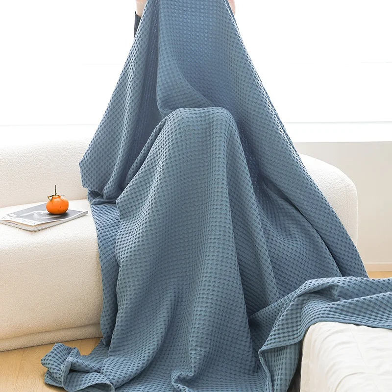 Soft Cotton Waffle Blanket Breathable Cozy Towel Blanket Home Sofa Bed Cover Portable Travel Nap Blanket
Soft Cotton Waffle Blanket Breathable Cozy Towel Blanket Home Sofa Bed Cover Portable Travel Nap Blanket