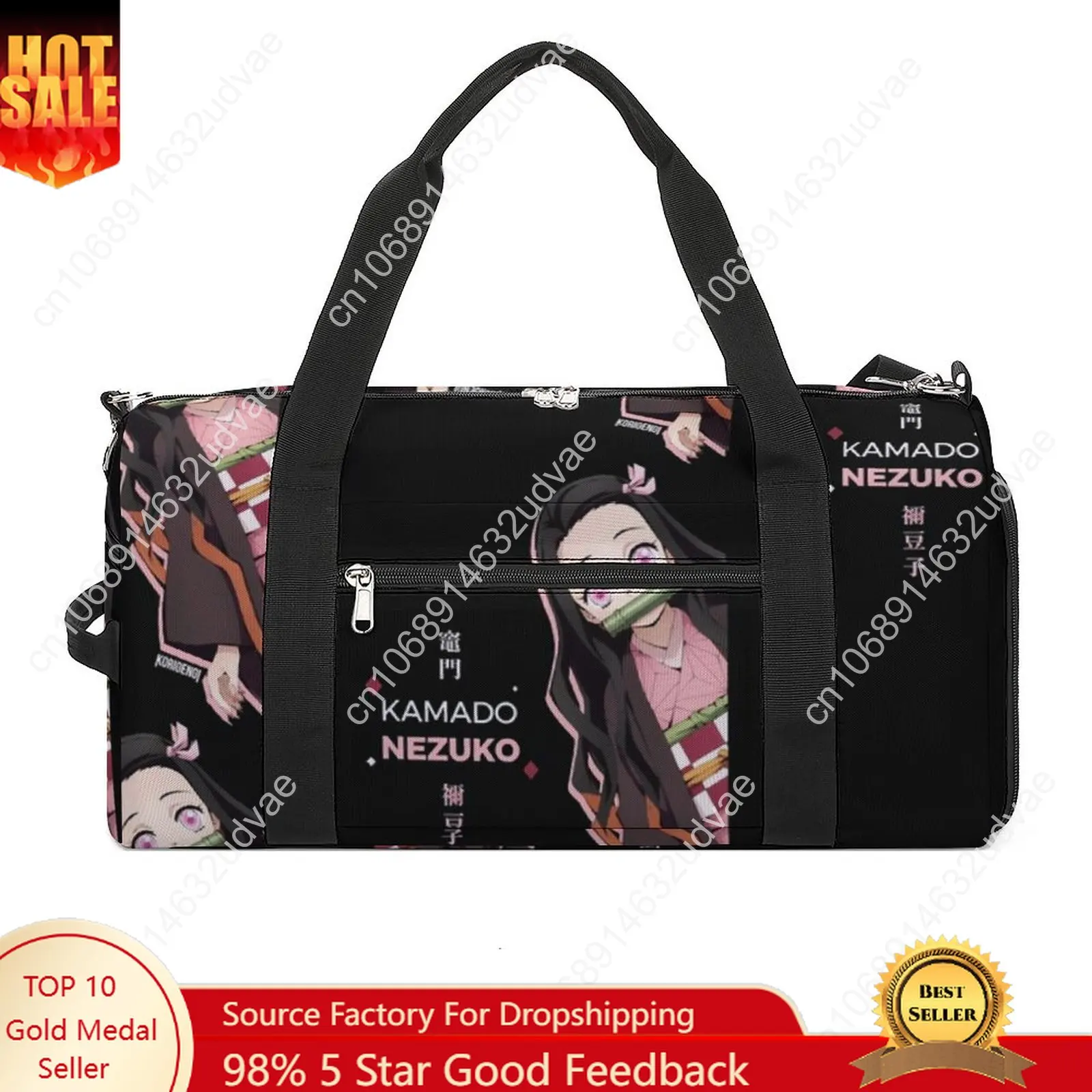 Nezuko Gym Bag Japanese Anime Luggage Sports Bags Men's Pattern with Shoes Novelty Fitness Bag Portable Handbags
Nezuko Gym Bag Japanese Anime Luggage Sports Bags Men's Pattern with Shoes Novelty Fitness Bag Portable Handbags