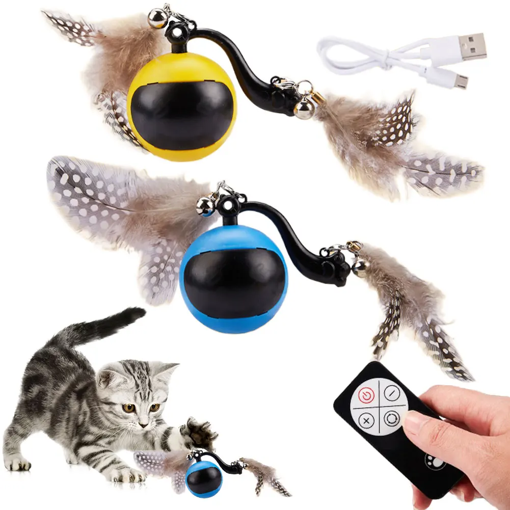 Automatic Rolling Ball with Feather Tails & Sound Self Rotating Ball Electric Cat Ball Toys for Cats and Kittens
Automatic Rolling Ball with Feather Tails & Sound Self Rotating Ball Electric Cat Ball Toys for Cats and Kittens
