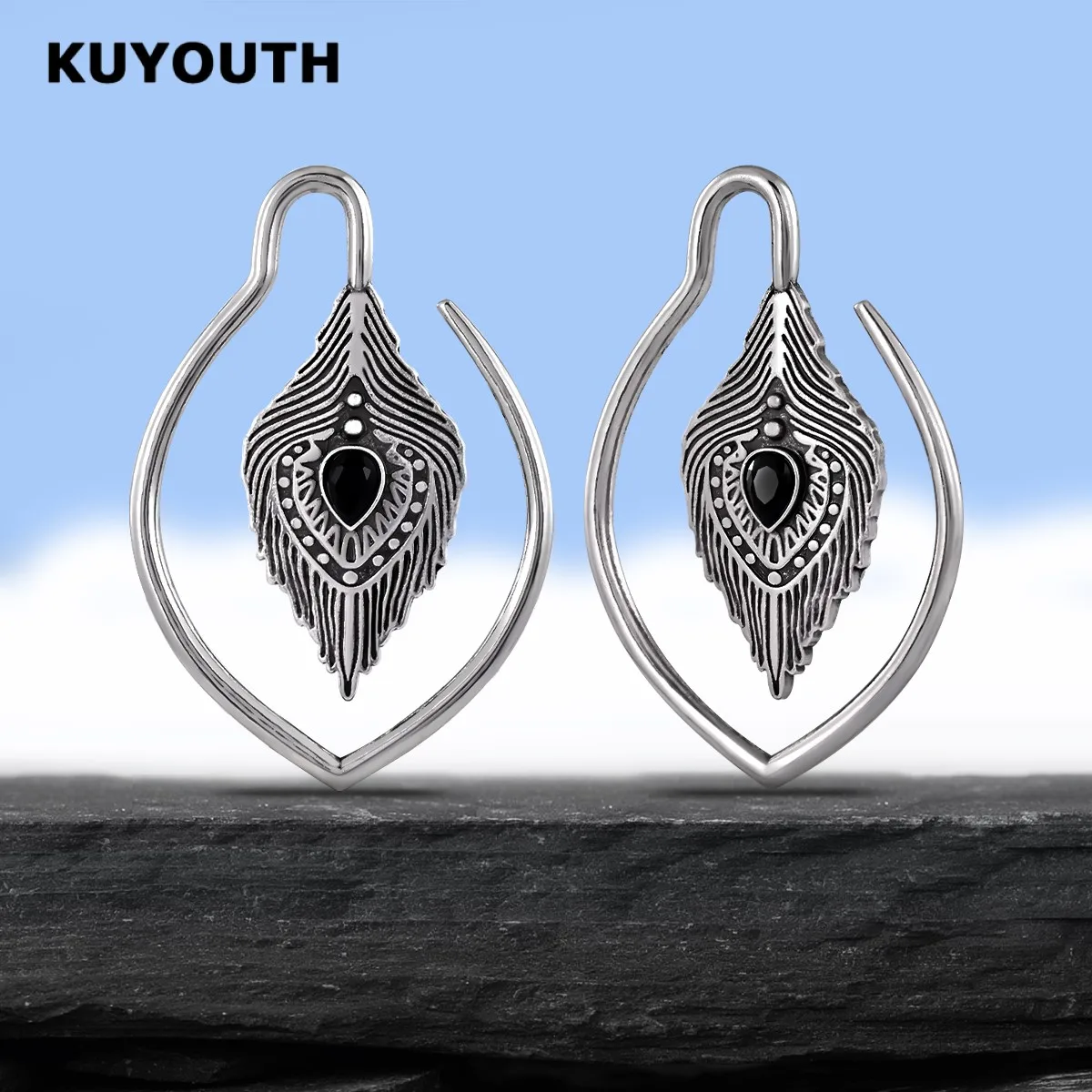 KUYOUTH Ear Hanger Weight Vintage Leaves Gauges Expanders Copper Earring Body Piercing Jewelry 2PCS
KUYOUTH Ear Hanger Weight Vintage Leaves Gauges Expanders Copper Earring Body Piercing Jewelry 2PCS