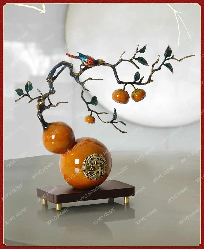 New Chinese enamel color Ruyi gourd home accessories office living room housewarming gift
New Chinese enamel color Ruyi gourd home accessories office living room housewarming gift