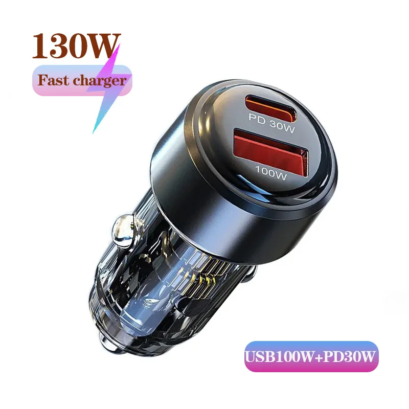 Transparent PD30W Car Charger 100W Super Fast Charging Cigarette Lighter Adapter for iPhone 15 Pro HUAWEI XIAOMI SAMSUNG OPPO
Transparent PD30W Car Charger 100W Super Fast Charging Cigarette Lighter Adapter for iPhone 15 Pro HUAWEI XIAOMI SAMSUNG OPPO