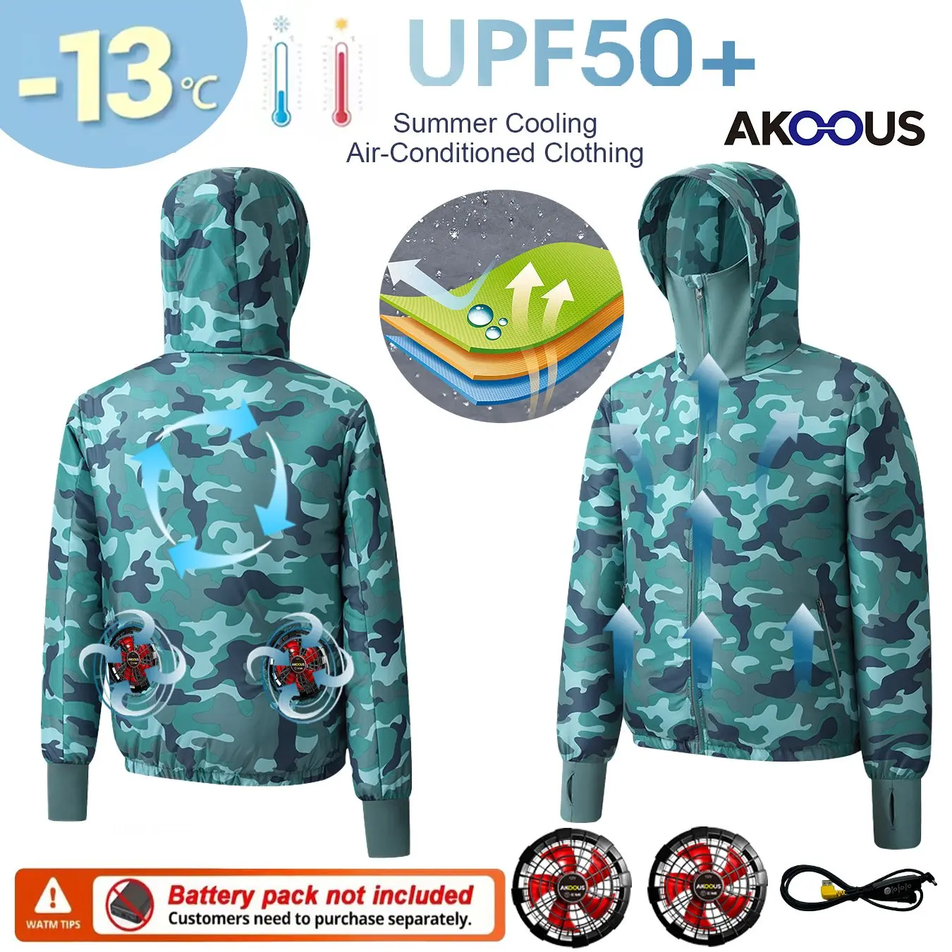 5V/12V USB Couple UV Protection Sunscreen Jacket Fan Cooling Breathable Waterproof Outdoor Fishing Sports Skin Clothing
5V/12V USB Couple UV Protection Sunscreen Jacket Fan Cooling Breathable Waterproof Outdoor Fishing Sports Skin Clothing