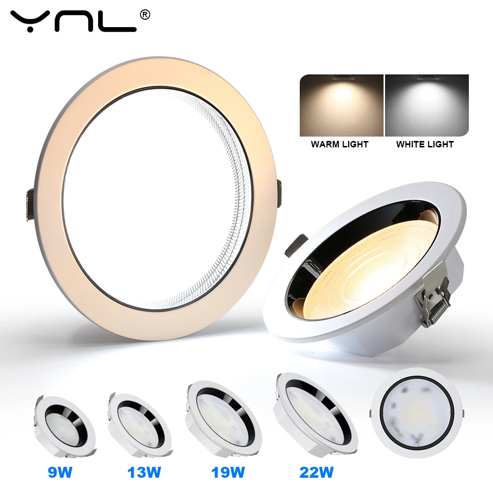 Spot LED Downlight Ceiling 220V 9W 13W 18W 22W Spotlight Cold Warm White Round Recessed Lamp LED Spot Light Lighting Home Decor
Spot LED Downlight Ceiling 220V 9W 13W 18W 22W Spotlight Cold Warm White Round Recessed Lamp LED Spot Light Lighting Home Decor