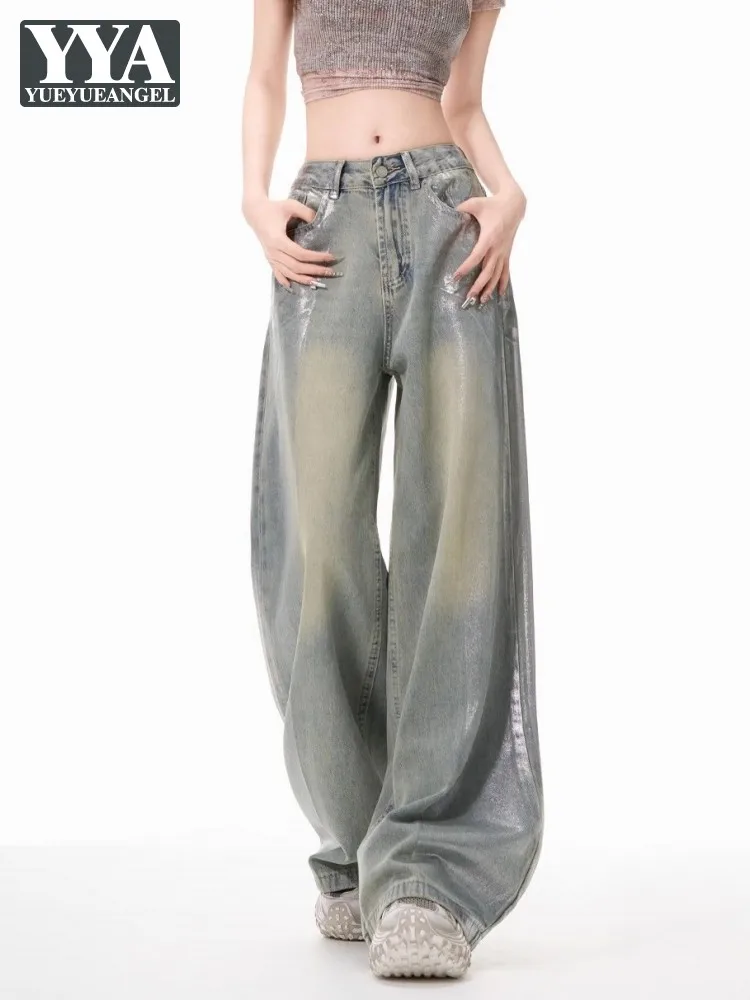 Женские джинсы в стиле хип-хоп, широкие джинсовые брюки с высокой талией, новая весна-лето, уличная одежда, модные прямые повседневные брюки с серебряным принтом
Женские джинсы в стиле хип-хоп, широкие джинсовые брюки с высокой талией, новая весна-лето, уличная одежда, модные прямые повседневные брюки с серебряным принтом