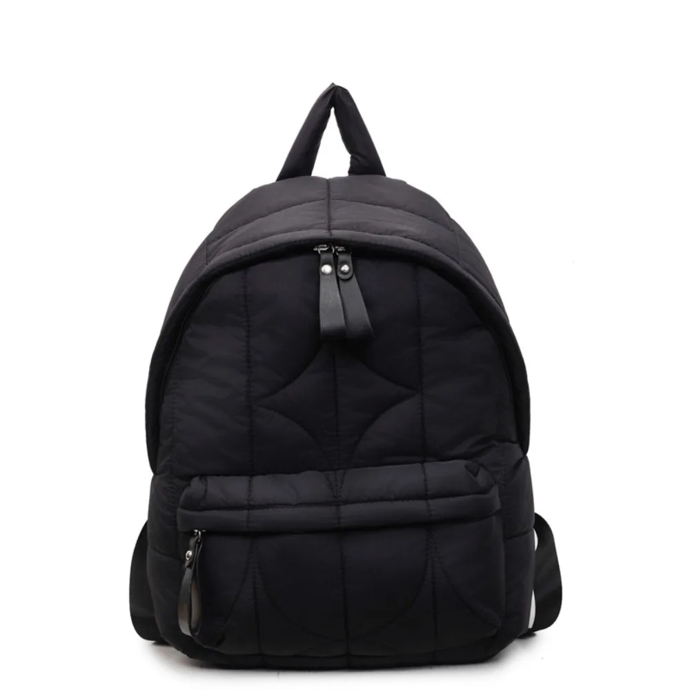 Solid Color Padded Coat Backpack Nylon Pleated Space Cotton Shoulder Bag Cloud Large Capacity Student Schoolbag Lady/Girls
Solid Color Padded Coat Backpack Nylon Pleated Space Cotton Shoulder Bag Cloud Large Capacity Student Schoolbag Lady/Girls