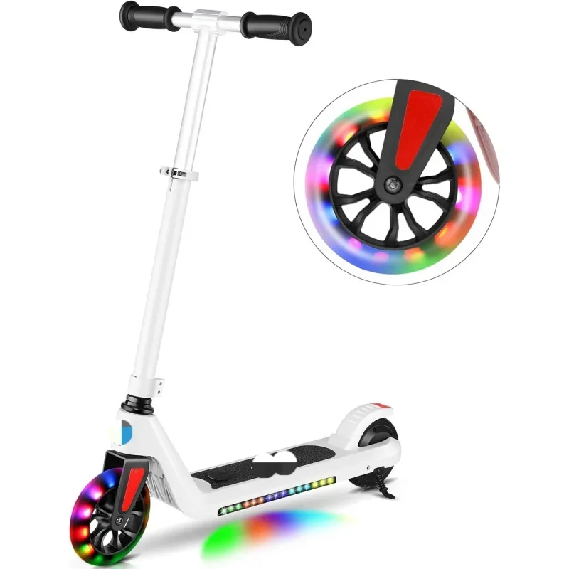 YY2Caroma Electric Scooter for Kids Ages 6-14,150W/180W Motor,10 mph,80 mins Ride Time,Adjustable Speed & Height,Colorful Lights
YY2Caroma Electric Scooter for Kids Ages 6-14,150W/180W Motor,10 mph,80 mins Ride Time,Adjustable Speed & Height,Colorful Lights