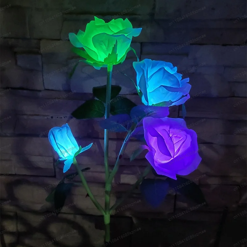 Rose Solar Lamp 4LED Colorful Waterproof Ground Plug Light for Outdoor Garden Courtyard Decoration
Rose Solar Lamp 4LED Colorful Waterproof Ground Plug Light for Outdoor Garden Courtyard Decoration