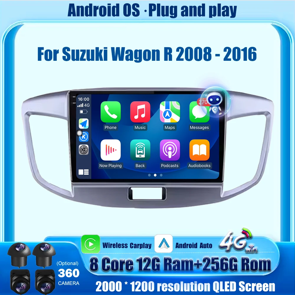 Android Auto For Suzuki Wagon R 2008 - 2016 Car Radio Stereo Multimedia Video Player GPS Navigation Carplay Head Unit BT DSP 9''
Android Auto For Suzuki Wagon R 2008 - 2016 Car Radio Stereo Multimedia Video Player GPS Navigation Carplay Head Unit BT DSP 9''