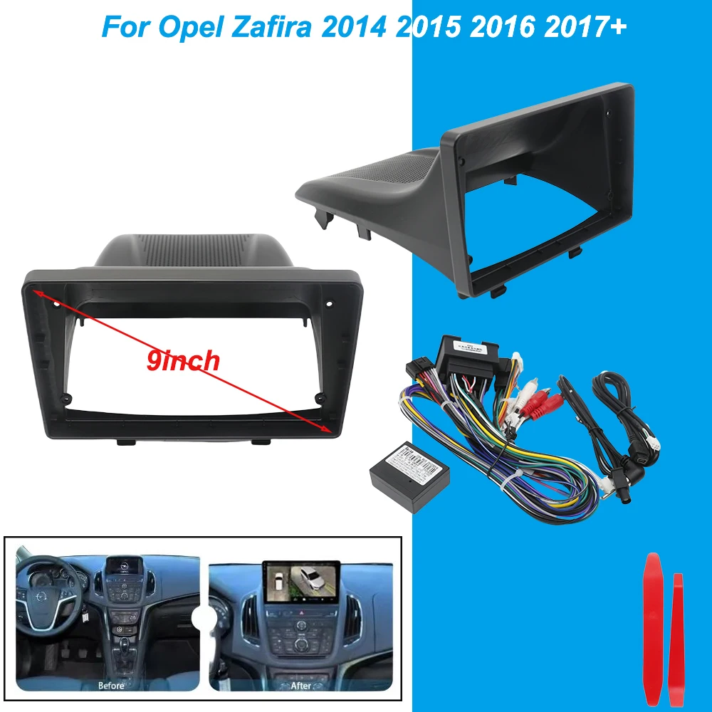 9inch Car Fascia Frame For Opel Zafira 2014 2015 2016 2017+ Adapter Canbus Box Android Radio Dash Fitting Panel Kit
9inch Car Fascia Frame For Opel Zafira 2014 2015 2016 2017+ Adapter Canbus Box Android Radio Dash Fitting Panel Kit