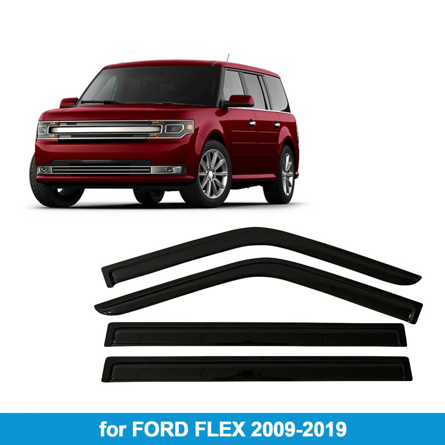Оконный козырек для FORD FLEX 2009-2019, защита от дождя, боковой дефлектор, защита от атмосферных воздействий, лента для наружного крепления
Оконный козырек для FORD FLEX 2009-2019, защита от дождя, боковой дефлектор, защита от атмосферных воздействий, лента для наружного крепления