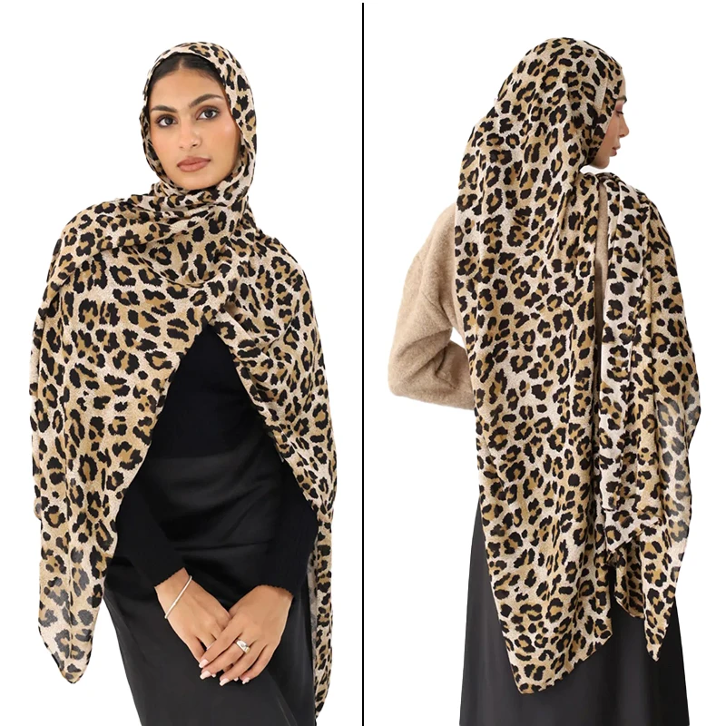 Big Size Classic Leopard Print Headscarf Bandanas Muslim Women Trendy Voile Soft Hijab Shawls Popular Style Long Scarf Headwraps
Big Size Classic Leopard Print Headscarf Bandanas Muslim Women Trendy Voile Soft Hijab Shawls Popular Style Long Scarf Headwraps