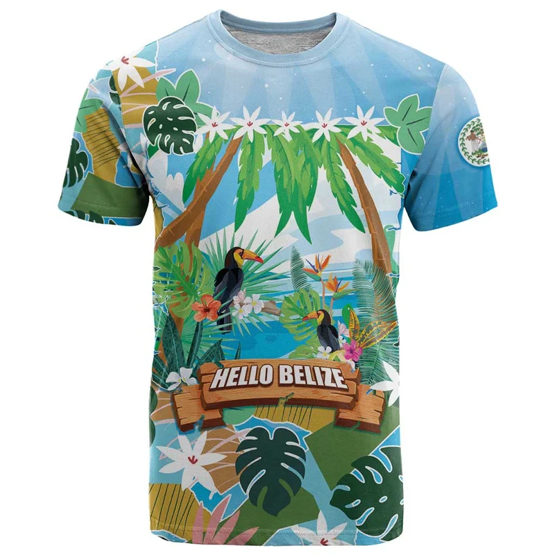 Fashion Belize Flag Football T Shirts Trend Summer Short Sleeve National Emblem 3D Printed Sports Tees Loose Breathable Gym Tops
Fashion Belize Flag Football T Shirts Trend Summer Short Sleeve National Emblem 3D Printed Sports Tees Loose Breathable Gym Tops