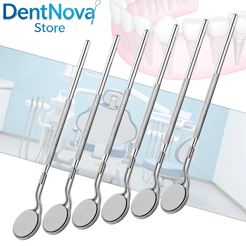 Dental Mouth Mirror Professional Anti-Fog Rhodium Double Sided Oral Mirror Reflectors with Handle
Dental Mouth Mirror Professional Anti-Fog Rhodium Double Sided Oral Mirror Reflectors with Handle