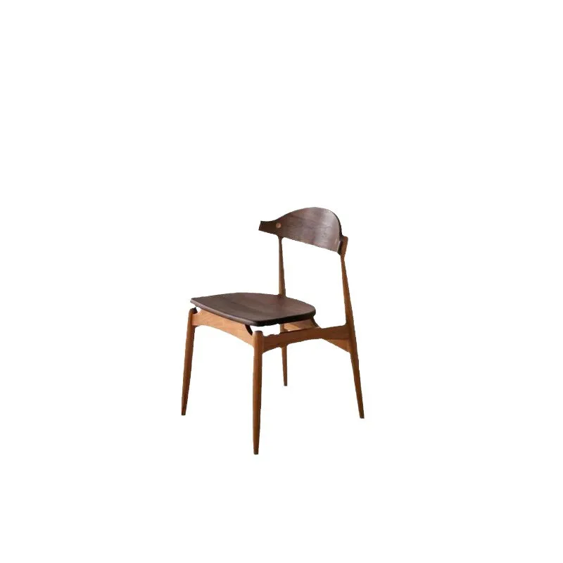 Nordic solid wood dining chair, cherry wood log home backrest chair
Nordic solid wood dining chair, cherry wood log home backrest chair