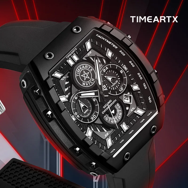 TIMEARTX Роскошные часы мужские силиконовые ремешки повседневные часы мужские 30 м водонепроницаемые большие циферблаты светящийся дисплей даты кварцевые часы
TIMEARTX Роскошные часы мужские силиконовые ремешки повседневные часы мужские 30 м водонепроницаемые большие циферблаты светящийся дисплей даты кварцевые часы