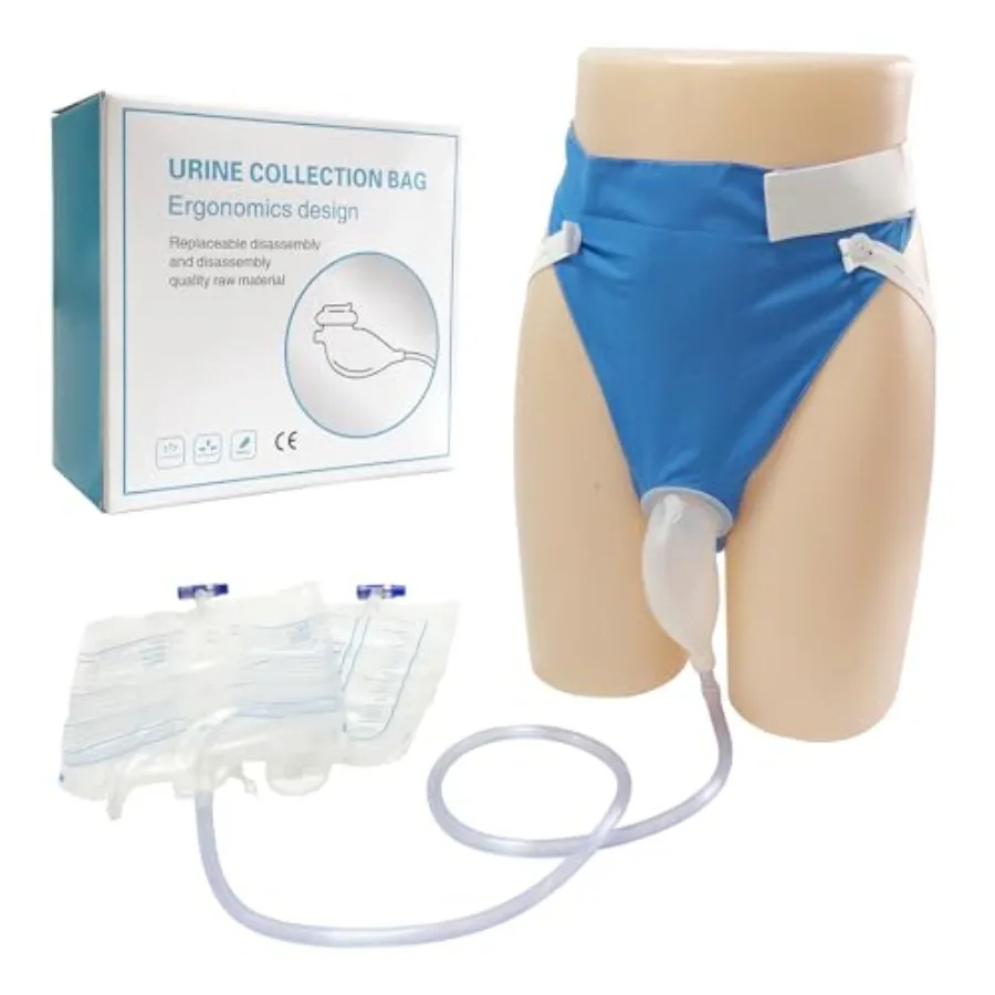 Wearable Urine Collection Bag External Catheter for Men, Reusable Portable Silicone Urinal with 1000ml and 2000ml Urine Cathete
Wearable Urine Collection Bag External Catheter for Men, Reusable Portable Silicone Urinal with 1000ml and 2000ml Urine Cathete