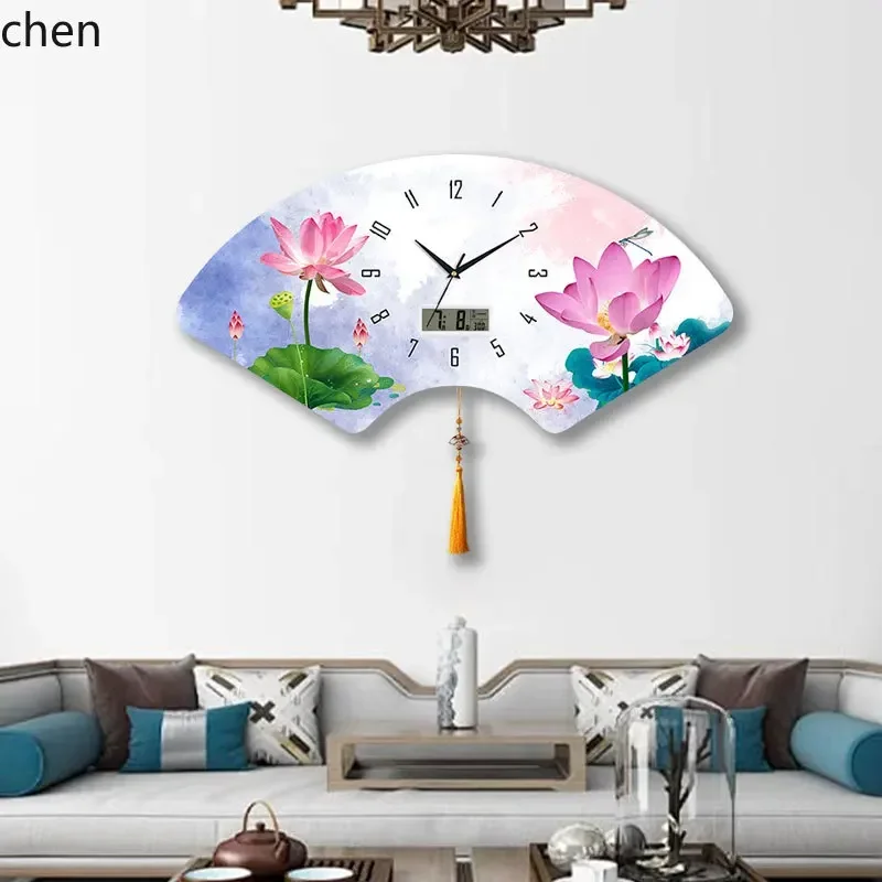 HT fan-shaped perpetual calendar wall clock for living room and, silent wooden panel creative decorative painting silent clock
HT fan-shaped perpetual calendar wall clock for living room and, silent wooden panel creative decorative painting silent clock