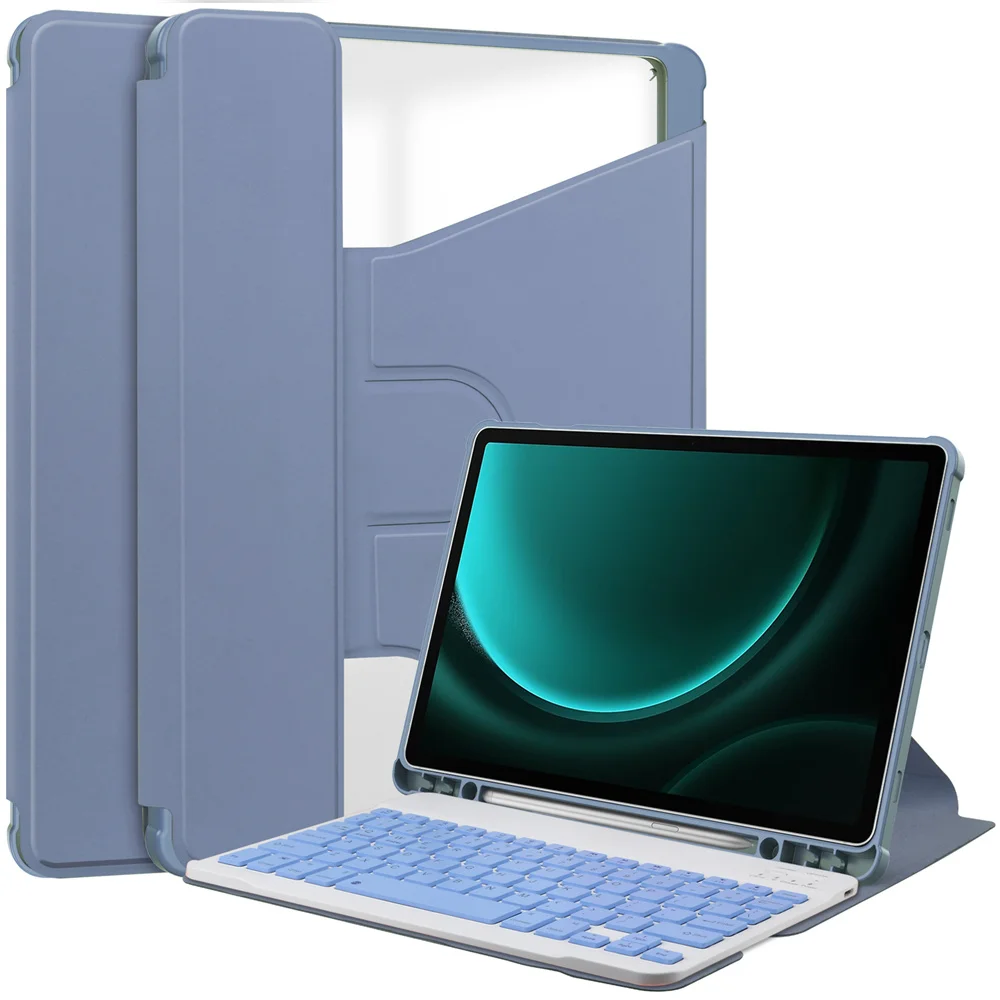 For Samsung Galaxy Tab S9 FE Plus Case 12.4" Tablet Case Flip Stand Keyboard Shell for Galaxy Tab S9 FE Plus With Pen Slot Cover
For Samsung Galaxy Tab S9 FE Plus Case 12.4" Tablet Case Flip Stand Keyboard Shell for Galaxy Tab S9 FE Plus With Pen Slot Cover