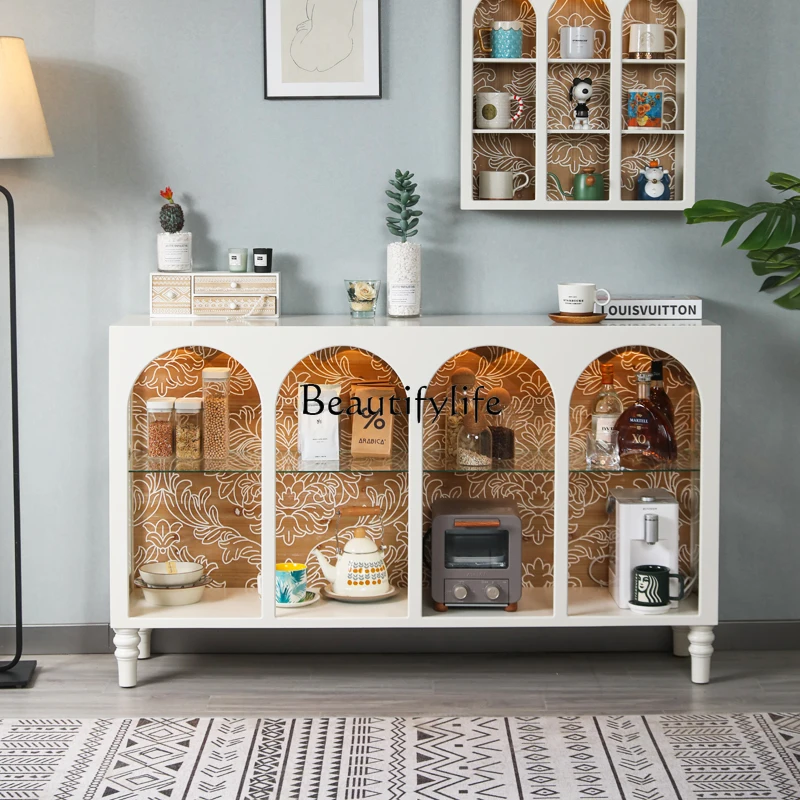 Simple Retro White Hallway Sideboard Cabinet Light Luxury French Transparent Glass Display Entrance Cabinet
Simple Retro White Hallway Sideboard Cabinet Light Luxury French Transparent Glass Display Entrance Cabinet