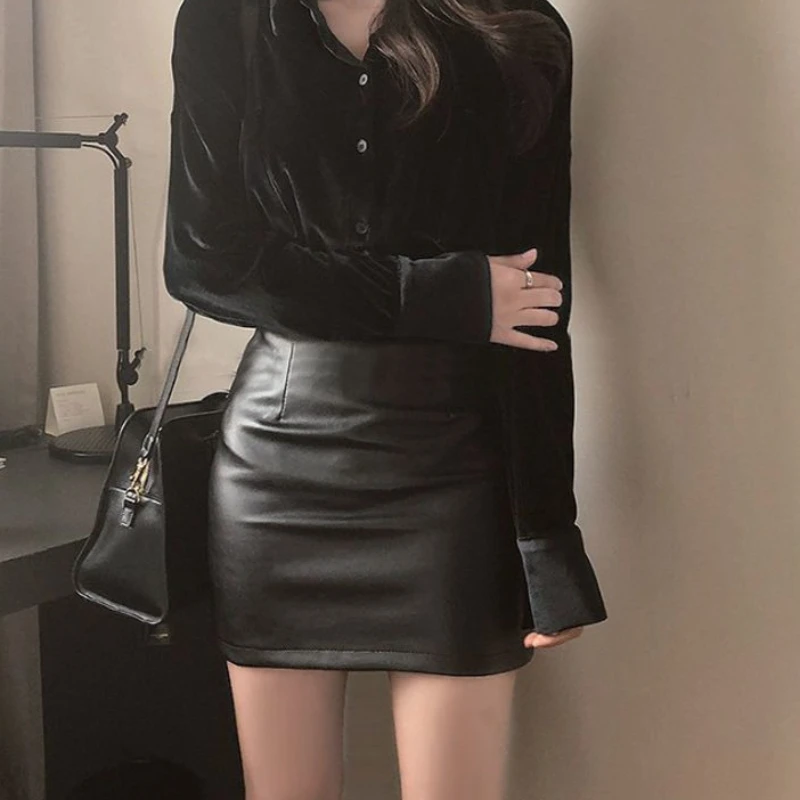 Black Bodycon Skirt For Women Korean Jupe Fashion High Waist Slim Fit Saia Temperament Pu Mini Skirts 2026 Faldas Mujer De Moda
Black Bodycon Skirt For Women Korean Jupe Fashion High Waist Slim Fit Saia Temperament Pu Mini Skirts 2026 Faldas Mujer De Moda