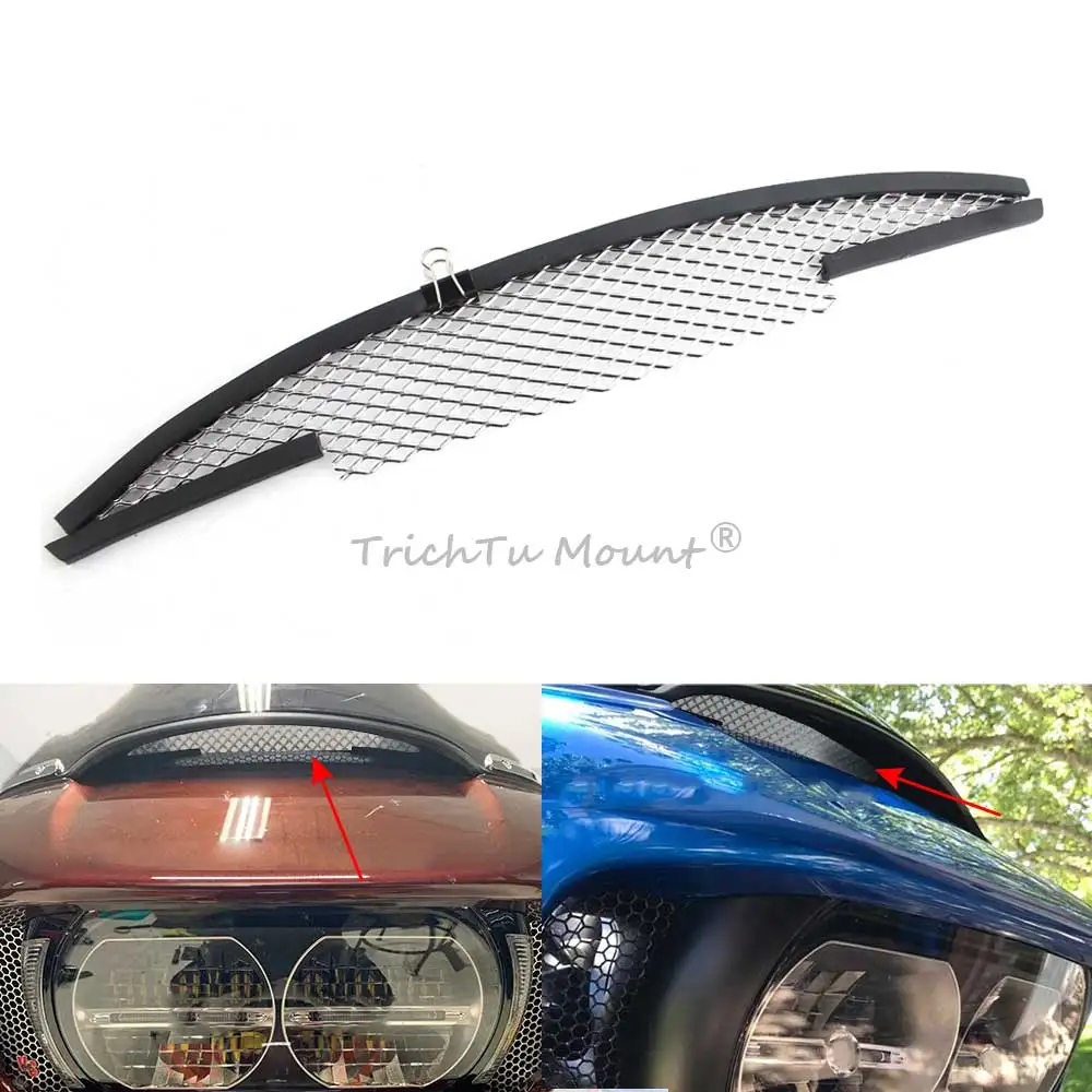 Motorcycle Fairing Top Center Mesh Intake Vent Screen Grill Cover For Harley Touring Road Glide Ultra FLTRU 2016-2019
Motorcycle Fairing Top Center Mesh Intake Vent Screen Grill Cover For Harley Touring Road Glide Ultra FLTRU 2016-2019