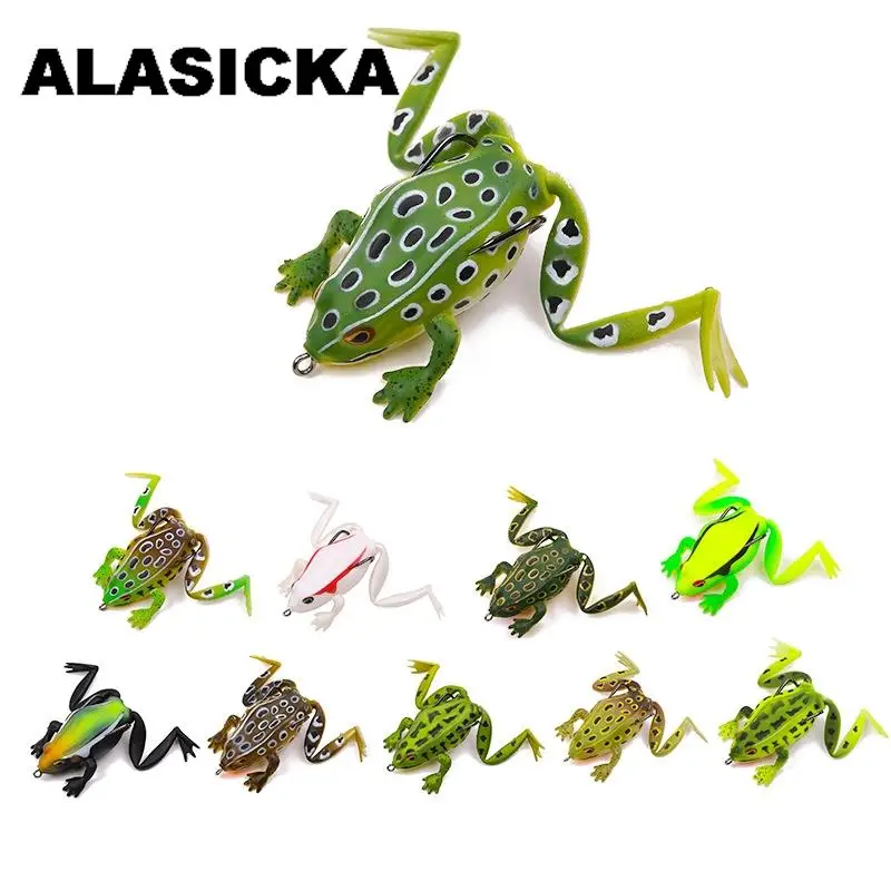 ALASICKA 6.5cm17.2g 10Colors Frog Fake Bait Fishing Lures Top Water Ray Frog Artificial Minnow Crank Strong Artificial Soft Bait
ALASICKA 6.5cm17.2g 10Colors Frog Fake Bait Fishing Lures Top Water Ray Frog Artificial Minnow Crank Strong Artificial Soft Bait