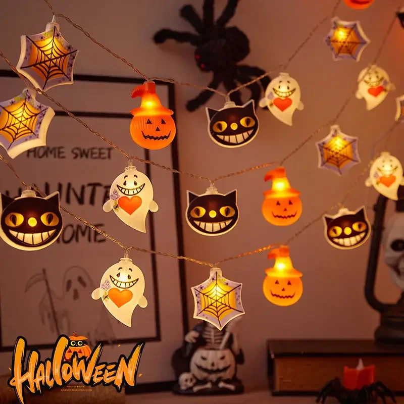 1pc LED Halloween String Lights Pumpkin Ghost Pumpkin Festival Decorative Lights Battery Powered Outdoor Indoor Holiday Decor
1pc LED Halloween String Lights Pumpkin Ghost Pumpkin Festival Decorative Lights Battery Powered Outdoor Indoor Holiday Decor