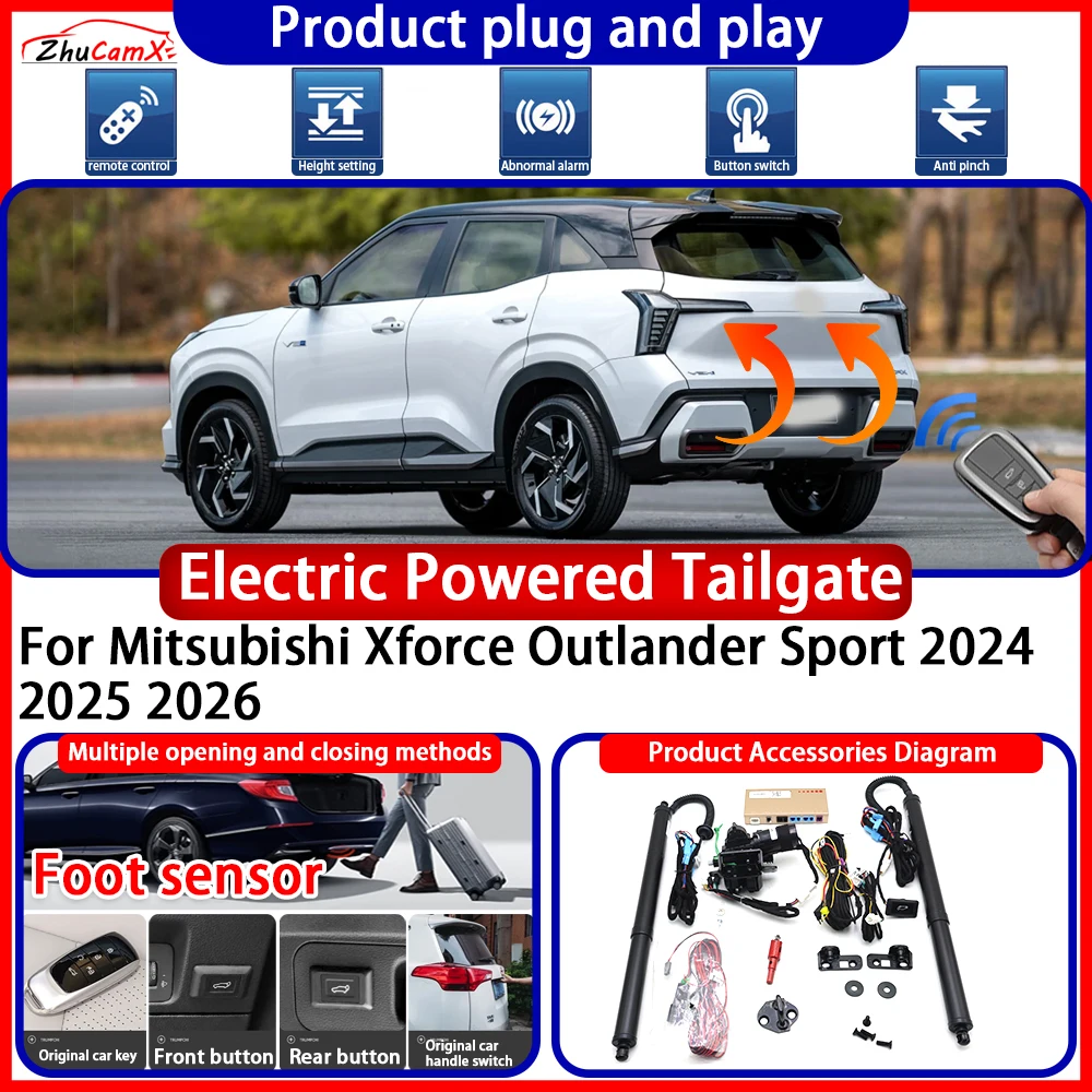 Electric Powered Tailgate for Mitsubishi Xforce Outlander Sport 2024 2025 2026 anti pinch Smart Intelligent Control Gate Lift
Electric Powered Tailgate for Mitsubishi Xforce Outlander Sport 2024 2025 2026 anti pinch Smart Intelligent Control Gate Lift