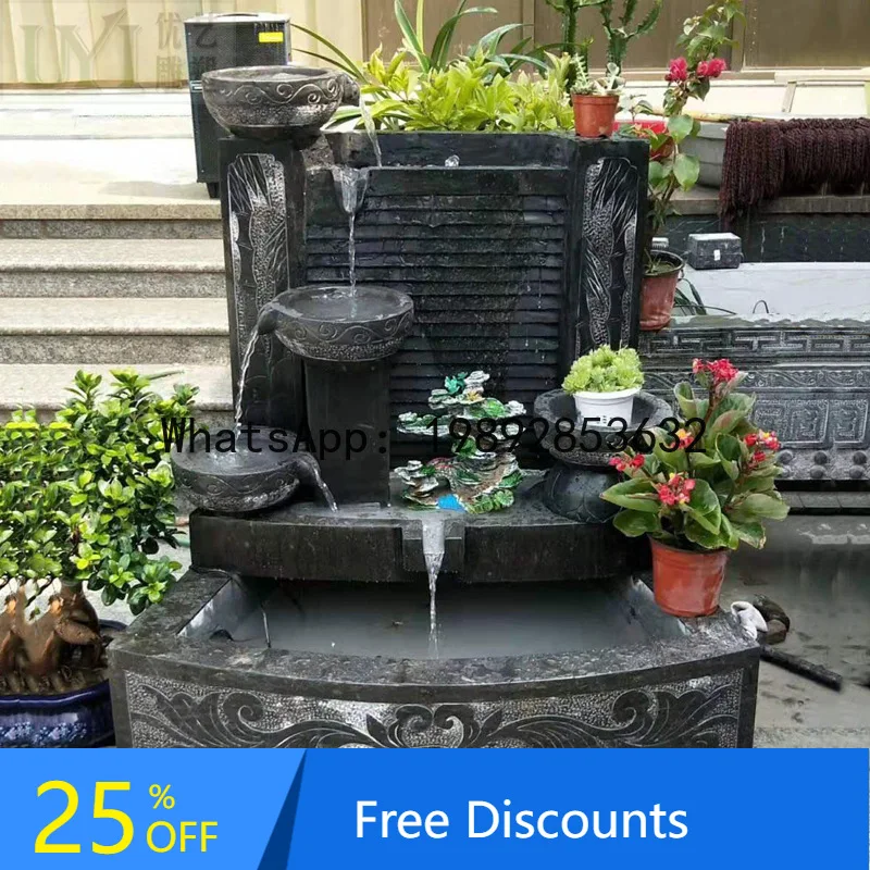 CZ Chinese Garden Antique Blue Stone Marble Water Flow Stone Carving Fountain Landscape Water Pool Stone Carving Ornament
CZ Chinese Garden Antique Blue Stone Marble Water Flow Stone Carving Fountain Landscape Water Pool Stone Carving Ornament