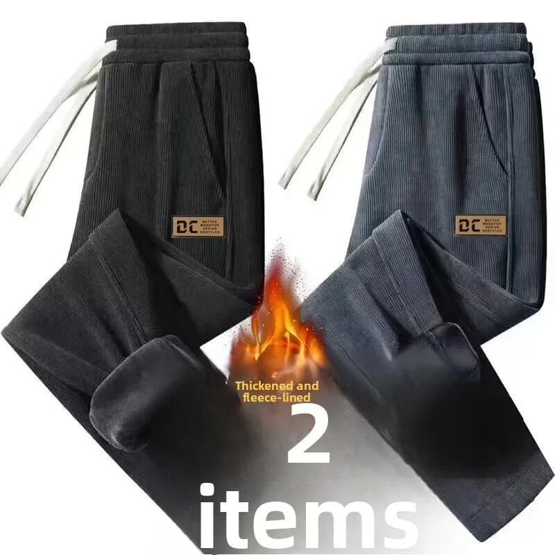 Thiened Fce Men's Sweatpants Casual Winter Workwear Durable Wear-resistant Large Size Trousers for Autumn And Winter
Thiened Fce Men's Sweatpants Casual Winter Workwear Durable Wear-resistant Large Size Trousers for Autumn And Winter