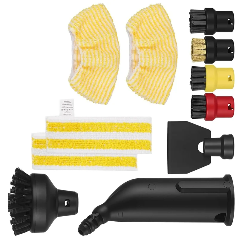 【PLAISIR】Аксессуары для пароочистителя: круглая щетка, насадки, скребок для окон, салфетка из микрофибры для Karcher SC1, SC2, SC3, SC4, SC5
【PLAISIR】Аксессуары для пароочистителя: круглая щетка, насадки, скребок для окон, салфетка из микрофибры для Karcher SC1, SC2, SC3, SC4, SC5