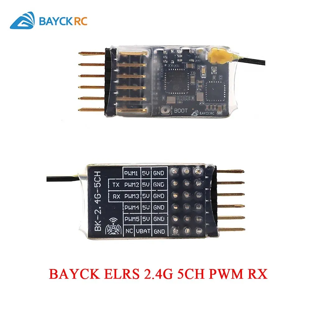 BAYCK 2.4G 5CH PWM ELRS Receiver ExpressLRS 2.4GHz RX with CRSF Protocol 2dBi Antenna Excellent RC FPV Quadcopter Drone Parts
BAYCK 2.4G 5CH PWM ELRS Receiver ExpressLRS 2.4GHz RX with CRSF Protocol 2dBi Antenna Excellent RC FPV Quadcopter Drone Parts