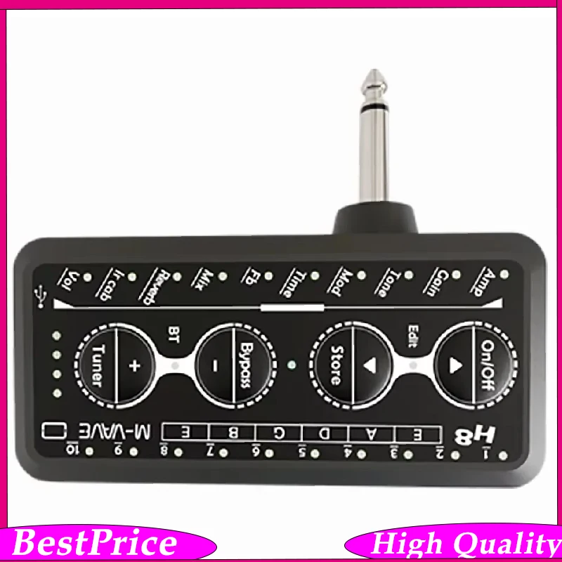 M-VAVE H8 Guitar Plug Amp Pa-1 Headphone Mini Amplifier Speakers Combo Amplifier Acoustic Electric Bass Sound Pedal Board Delay
M-VAVE H8 Guitar Plug Amp Pa-1 Headphone Mini Amplifier Speakers Combo Amplifier Acoustic Electric Bass Sound Pedal Board Delay