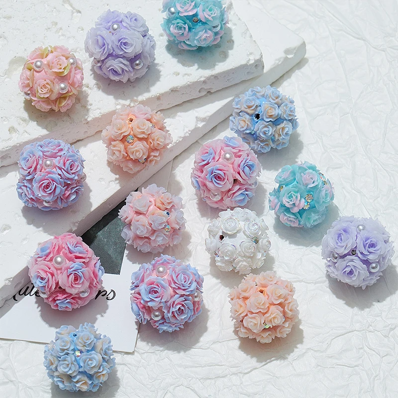 10PCS Simulated Rose Cluster Beads Straight Hole Flower Ball with Pearls for Jewelry Making DIY Dress Clothing Decor Accessories
10PCS Simulated Rose Cluster Beads Straight Hole Flower Ball with Pearls for Jewelry Making DIY Dress Clothing Decor Accessories