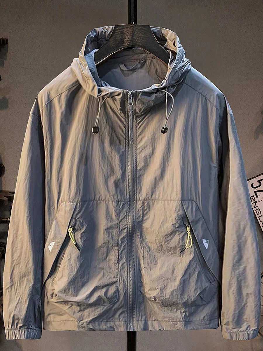 Ultra-Thin Qui-Dry Men's Summer New Hat Ice Silk Cool Feeling UV Protection Light Jaet Top Faionable Loose Fit Long Sve
Ultra-Thin Qui-Dry Men's Summer New Hat Ice Silk Cool Feeling UV Protection Light Jaet Top Faionable Loose Fit Long Sve