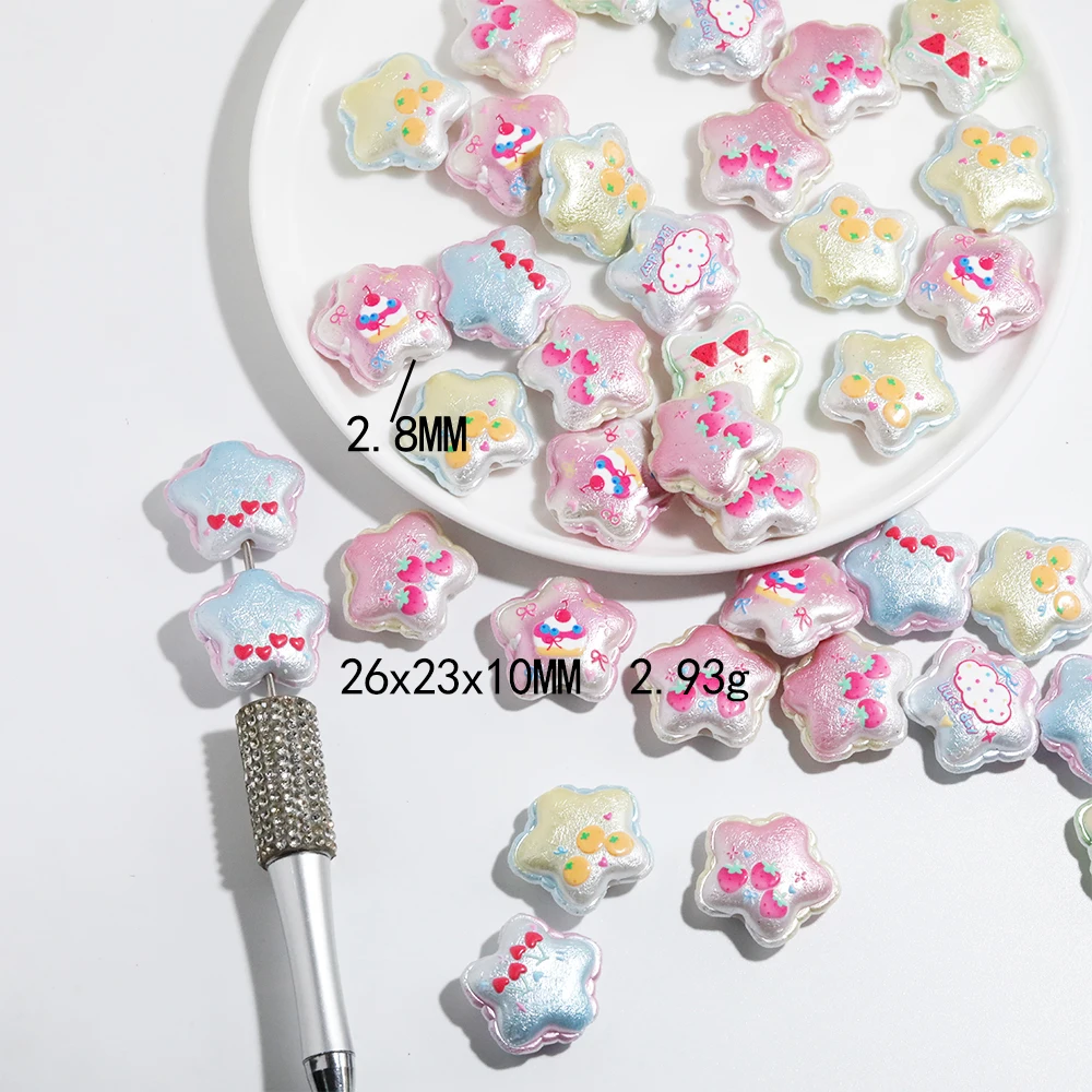 Cordial Design 100Pcs 26*23mm Handmade Cartoon Star Acrylic Beads/DIY Jewelry Making Findings & Parts/Cute Styling#20429
Cordial Design 100Pcs 26*23mm Handmade Cartoon Star Acrylic Beads/DIY Jewelry Making Findings & Parts/Cute Styling#20429