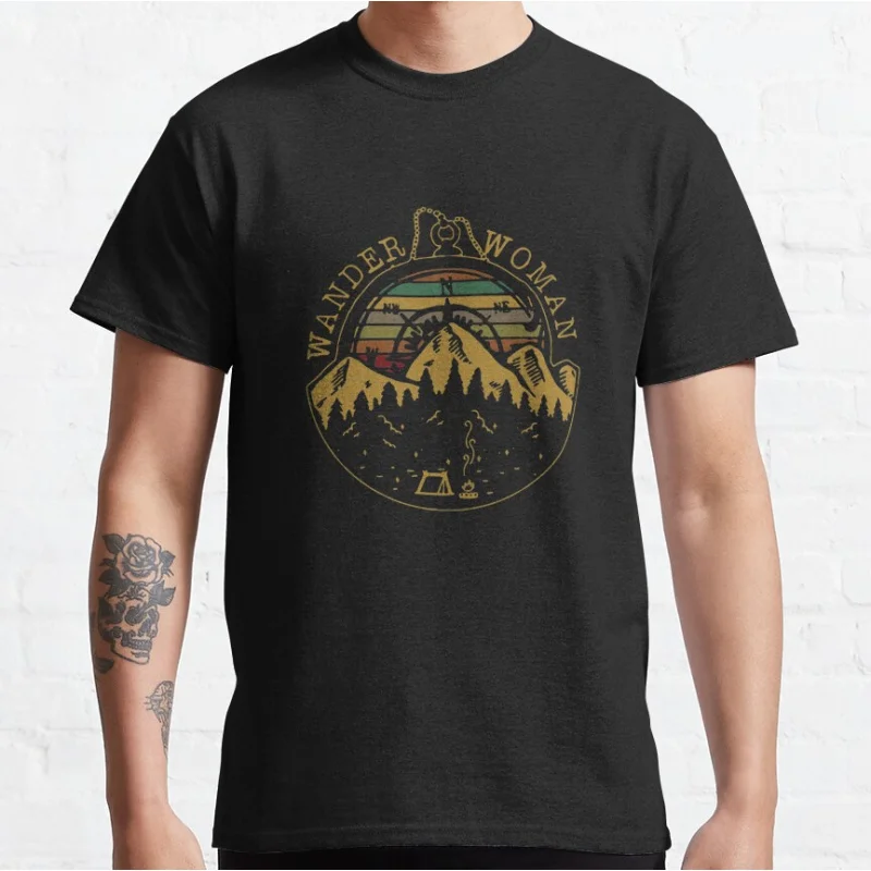 Camping Wander Woman Hiking Vintage Graphic T Shirts for fisherman large size Adult tops S-6XL
Camping Wander Woman Hiking Vintage Graphic T Shirts for fisherman large size Adult tops S-6XL