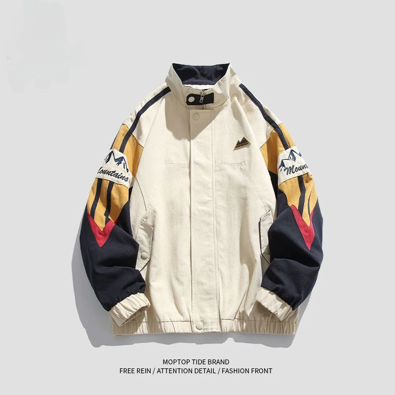 Autumn Winter American Trendy Brand Color-blocked Workwear Jackets for Men/Women Satnd Collar Long-sleeved Couples Casual Coats
Autumn Winter American Trendy Brand Color-blocked Workwear Jackets for Men/Women Satnd Collar Long-sleeved Couples Casual Coats