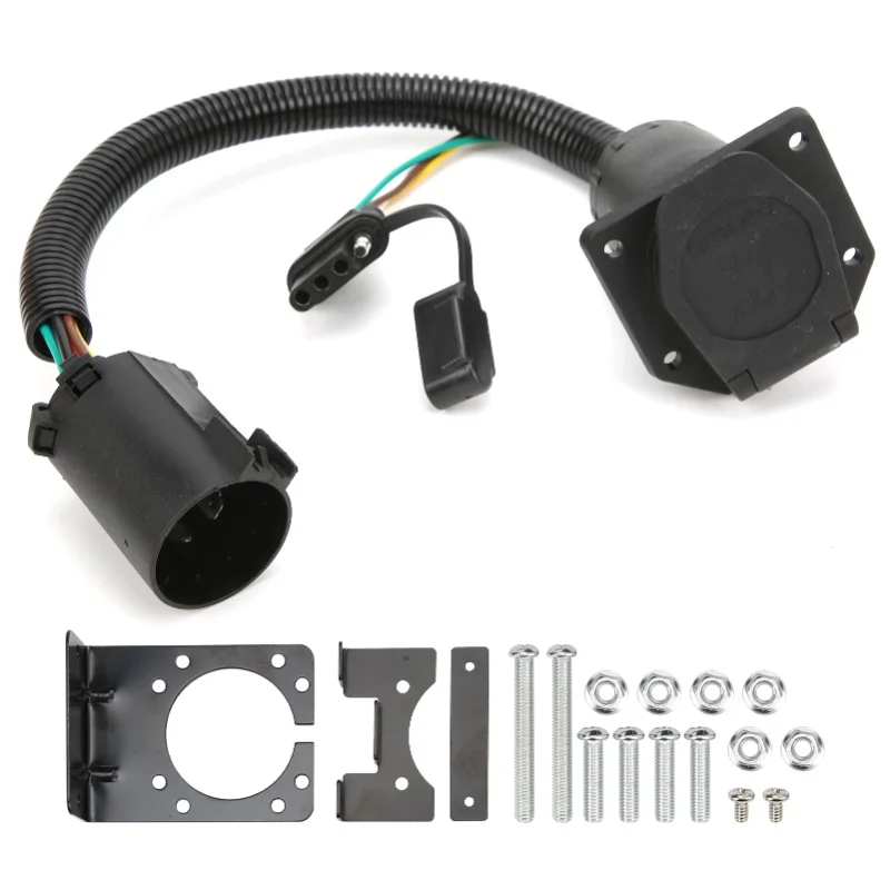 7 Way Trailer Connector 7-Pin 4-Pin Plug And Play Trailer Wiring Harness With Bracket Screw Nut For USCAR Plug Vehicle
7 Way Trailer Connector 7-Pin 4-Pin Plug And Play Trailer Wiring Harness With Bracket Screw Nut For USCAR Plug Vehicle