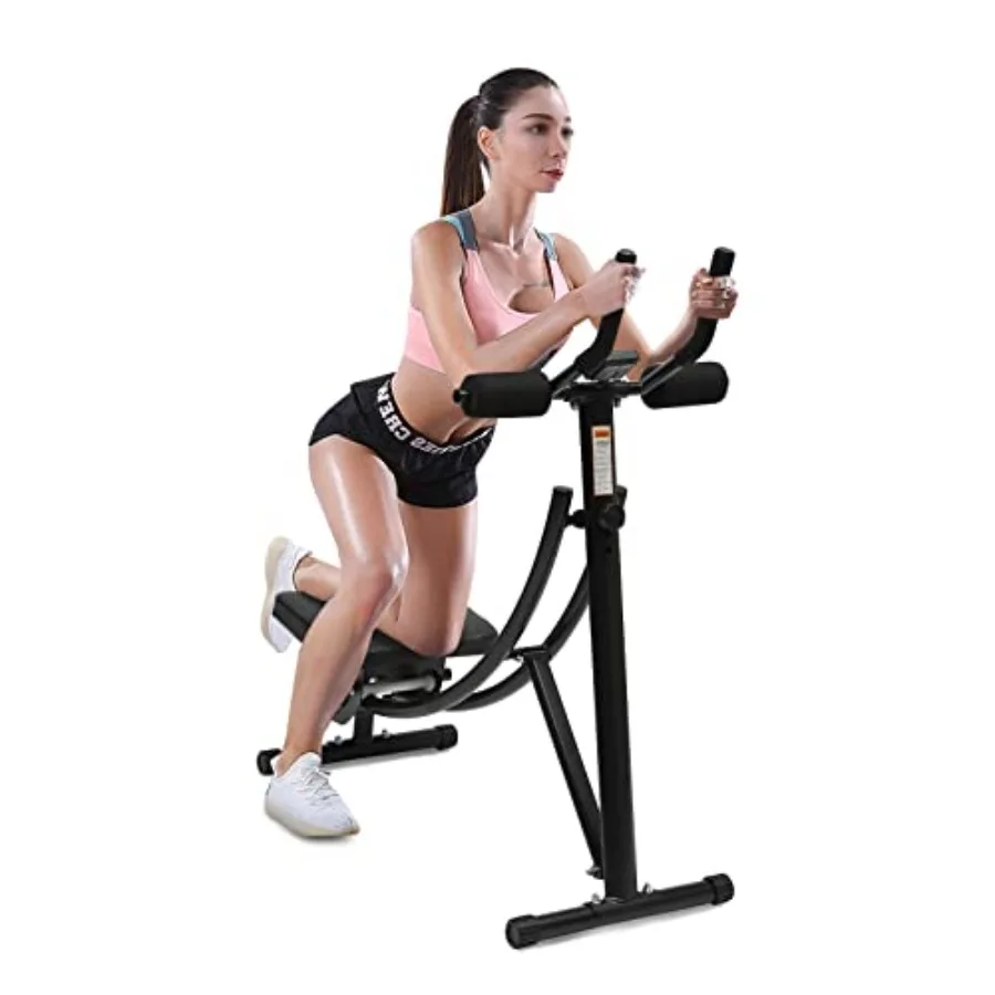 Home gym abdominal trainer: adjustable steel ab machine in black foldable design for full-body core strength training
Home gym abdominal trainer: adjustable steel ab machine in black foldable design for full-body core strength training