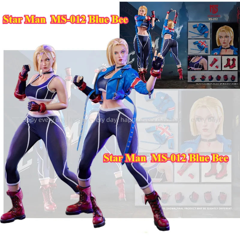 NEW In Stock Star Man Starman MS Cammy MS-012 Female Agent Blue Bee 1/6 Action Model Figure Collection Gifts
NEW In Stock Star Man Starman MS Cammy MS-012 Female Agent Blue Bee 1/6 Action Model Figure Collection Gifts