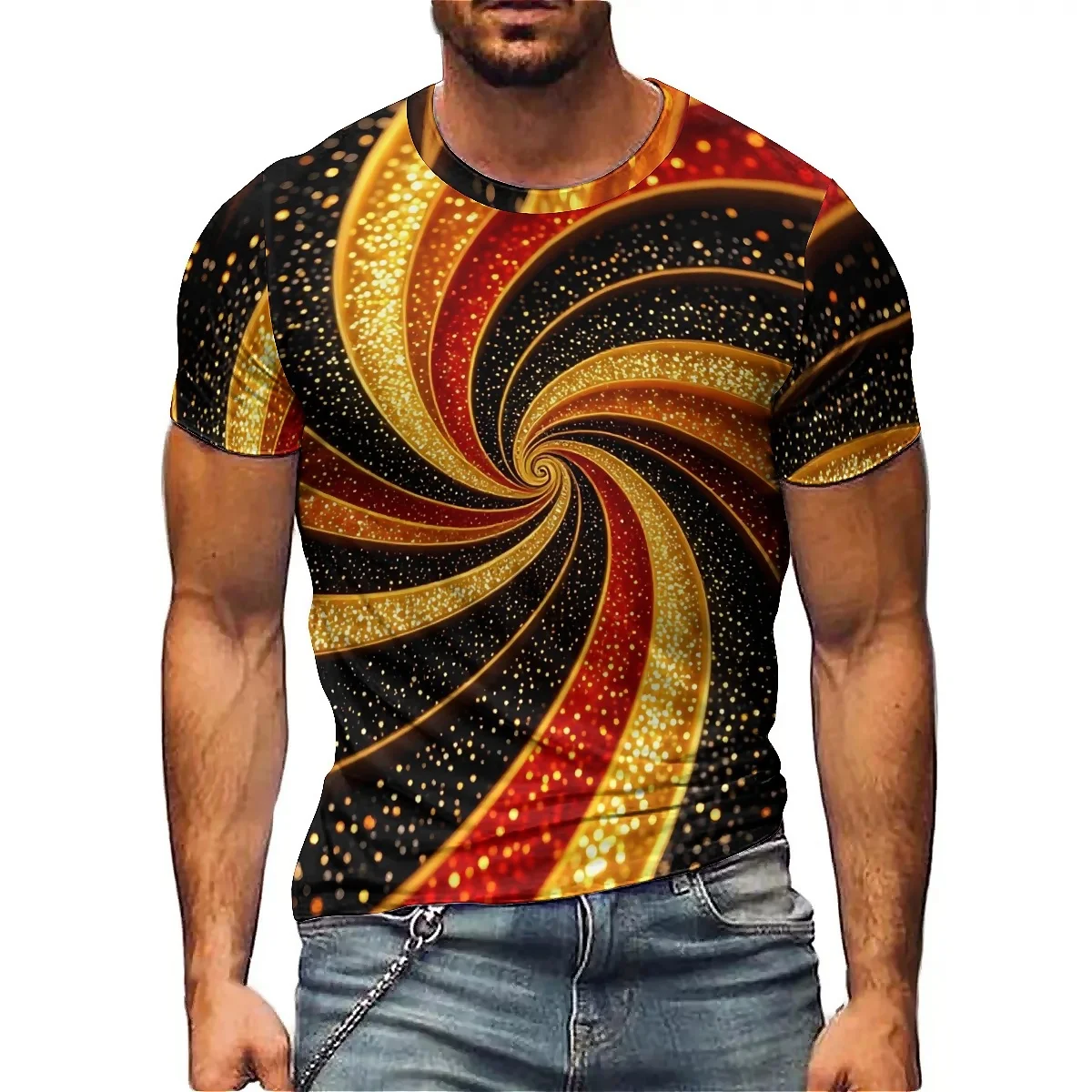 Summer Adult All-Season Tie-Dye Men's 3D Printed Short-Sleeve T-Shirt - Men's Crew Neck Top
Summer Adult All-Season Tie-Dye Men's 3D Printed Short-Sleeve T-Shirt - Men's Crew Neck Top