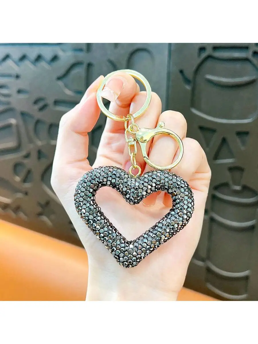 Heart Shape Rhinestone Keychain Pendant For Bag Car Keys Decoration Valentines Day Gift
Heart Shape Rhinestone Keychain Pendant For Bag Car Keys Decoration Valentines Day Gift