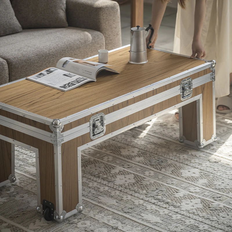 LTT air box coffee table removable with storage all aluminum hemming retro nostalgic coffee table
LTT air box coffee table removable with storage all aluminum hemming retro nostalgic coffee table