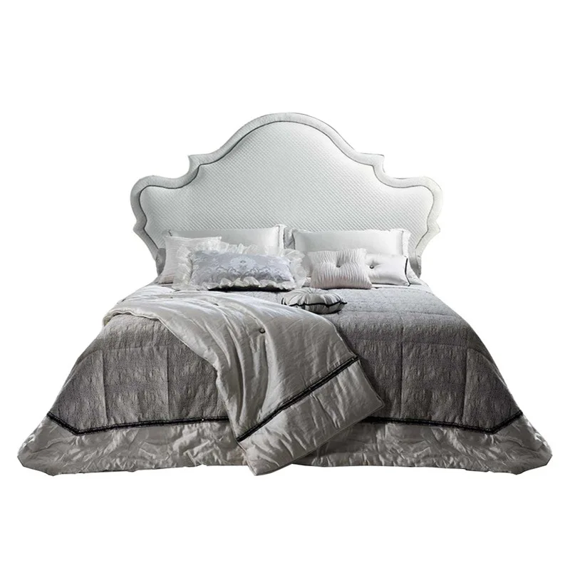 European double bed master bedroom wedding bed simple European fabric bed
European double bed master bedroom wedding bed simple European fabric bed
